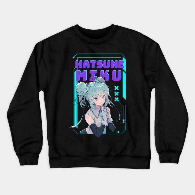 Hatsune Miku Crewneck Sweatshirt by Nachoz